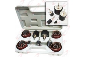 25pc Rubber Sanding Drum Sander Kit Wood Woodworking Kit w/Case